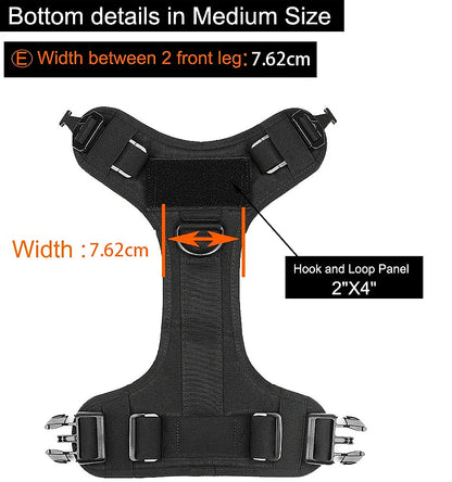 Tactical Dog Harness & Leash Set – Military Style