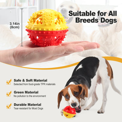 Interactive Chew Ball Dog Toy – Teeth Cleaning & Food Dispensing