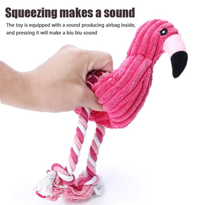 Animal-Shaped Plush Dog Toy – Squeaky Chew Toy