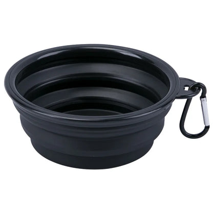 Collapsible Silicone Pet Bowl – Portable Travel Feeder