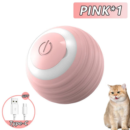 Automatic Rolling Cat & Dog Ball Toy – Rechargeable Smart Mouse
