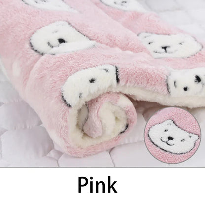 Flannel Pet Sleeping Mat – Cozy Dog & Cat Bed
