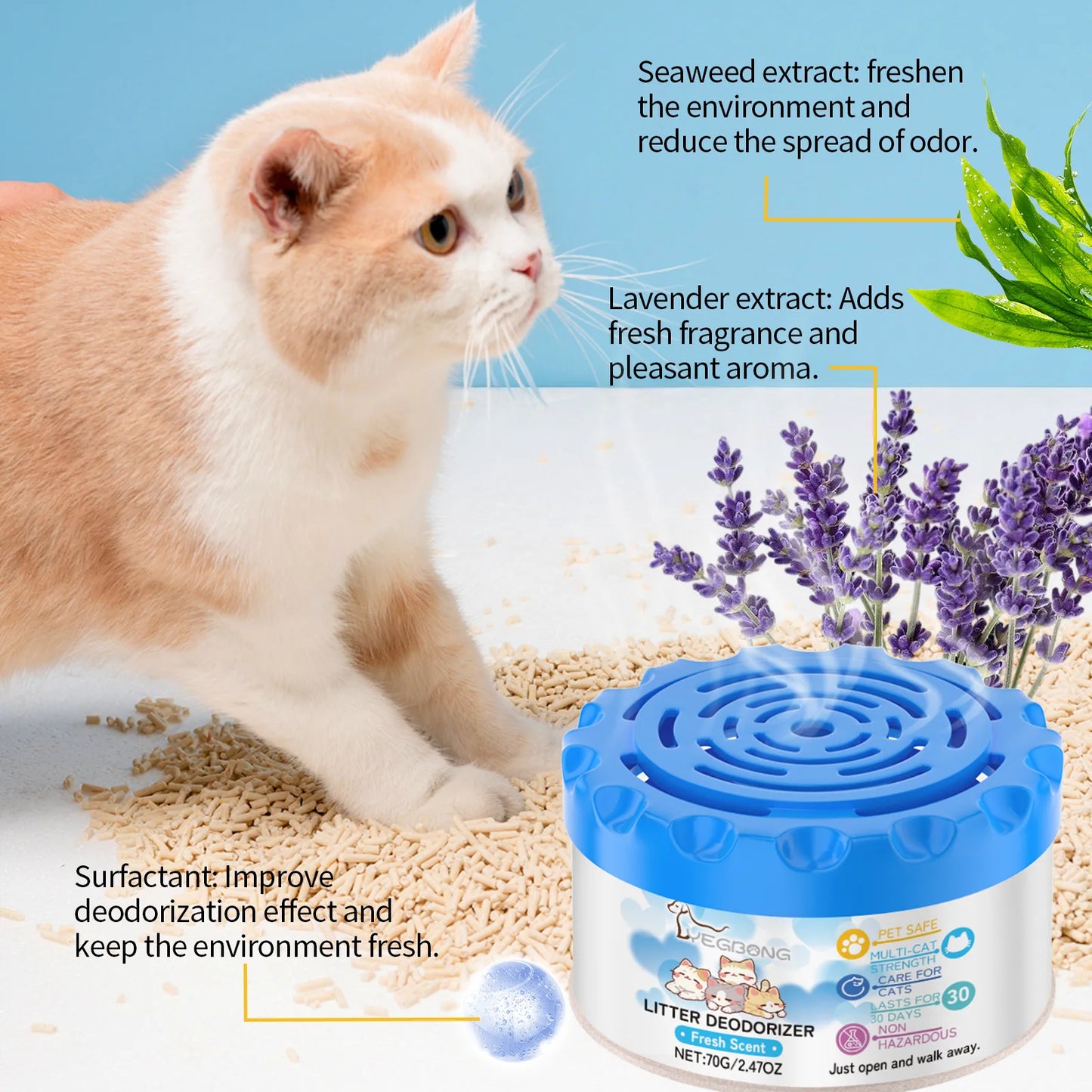 FreshPaws™ Litter Box Deodorizing Gel