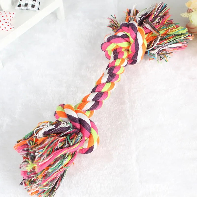 Cotton Rope Knot Dog Toy – Durable Chew & Teething Toy