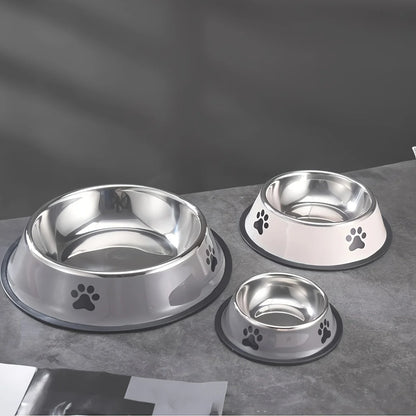 Stainless Steel Pet Food Bowl – Durable & Anti-Fall
