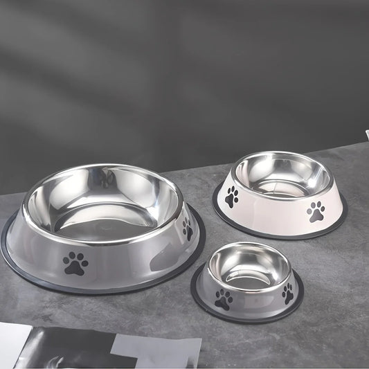 Stainless Steel Pet Food Bowl – Durable & Anti-Fall