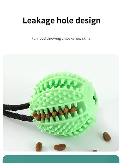 Interactive Suction Cup Dog Toy – Treat Dispensing & Sound Ball