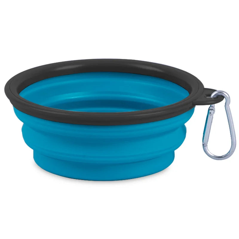 Collapsible Silicone Pet Bowl – Portable Travel Feeder