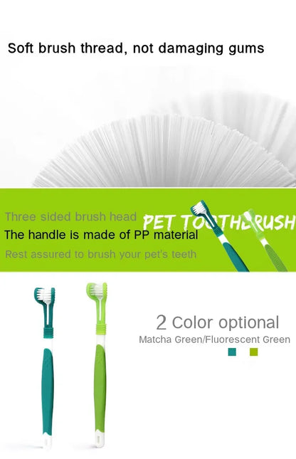 3-Sided Pet Toothbrush – Dog & Cat Dental Care