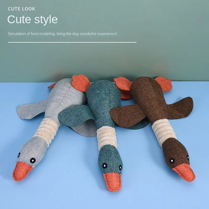 Wild Goose Plush Toy – Squeaky & Bite-Resistant