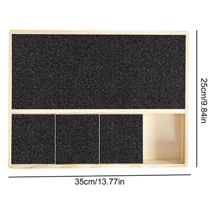 Wooden Dog Nail File Board – Self-Grooming Scratch Pad for Safe Nail Trimming