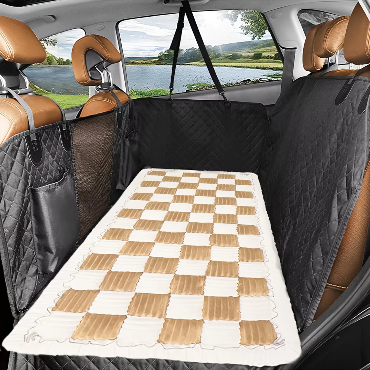 Dog Bed & Car Seat Cover – Washable Anti-Slip Mat