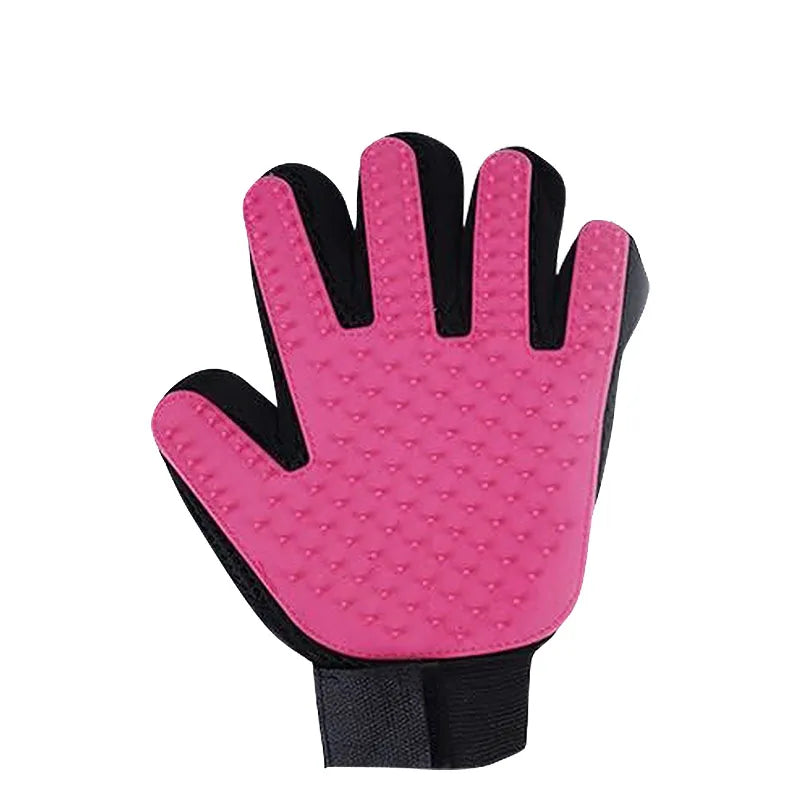 Pet Grooming Glove – Hair Remover & Massage Brush (6 Colors