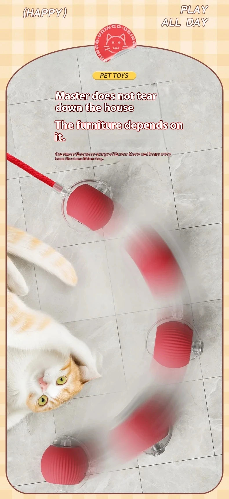 Smart Electric Rolling Dog & Cat Ball – Rechargeable Plush Mouse Toy