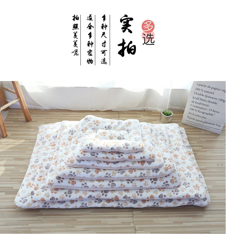 Double-Sided Plush Pet Mat – Cozy Bed & Blanket