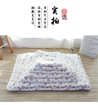 Double-Sided Plush Pet Mat – Cozy Bed & Blanket