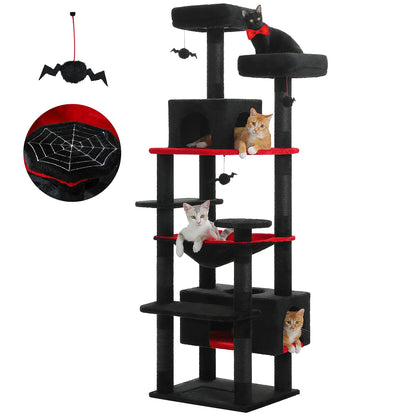Large Indoor Cat Tree & Tower – Scratching Posts & Hammocks