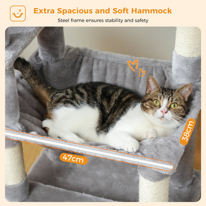 Large Indoor Cat Tree & Tower – Scratching Posts & Hammocks