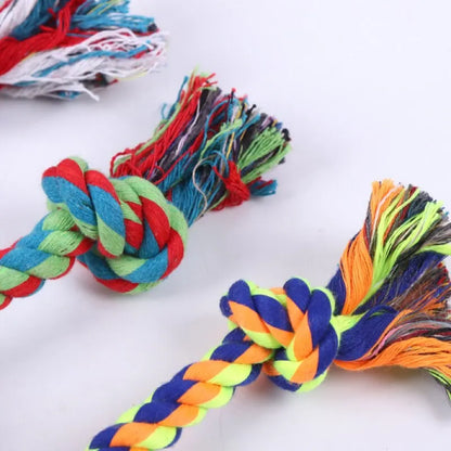 Cotton Rope Knot Dog Toy – Durable Chew & Teething Toy