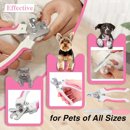 Stainless Steel Pet Nail Clipper – Labor-Saving Dog & Cat Trimmer