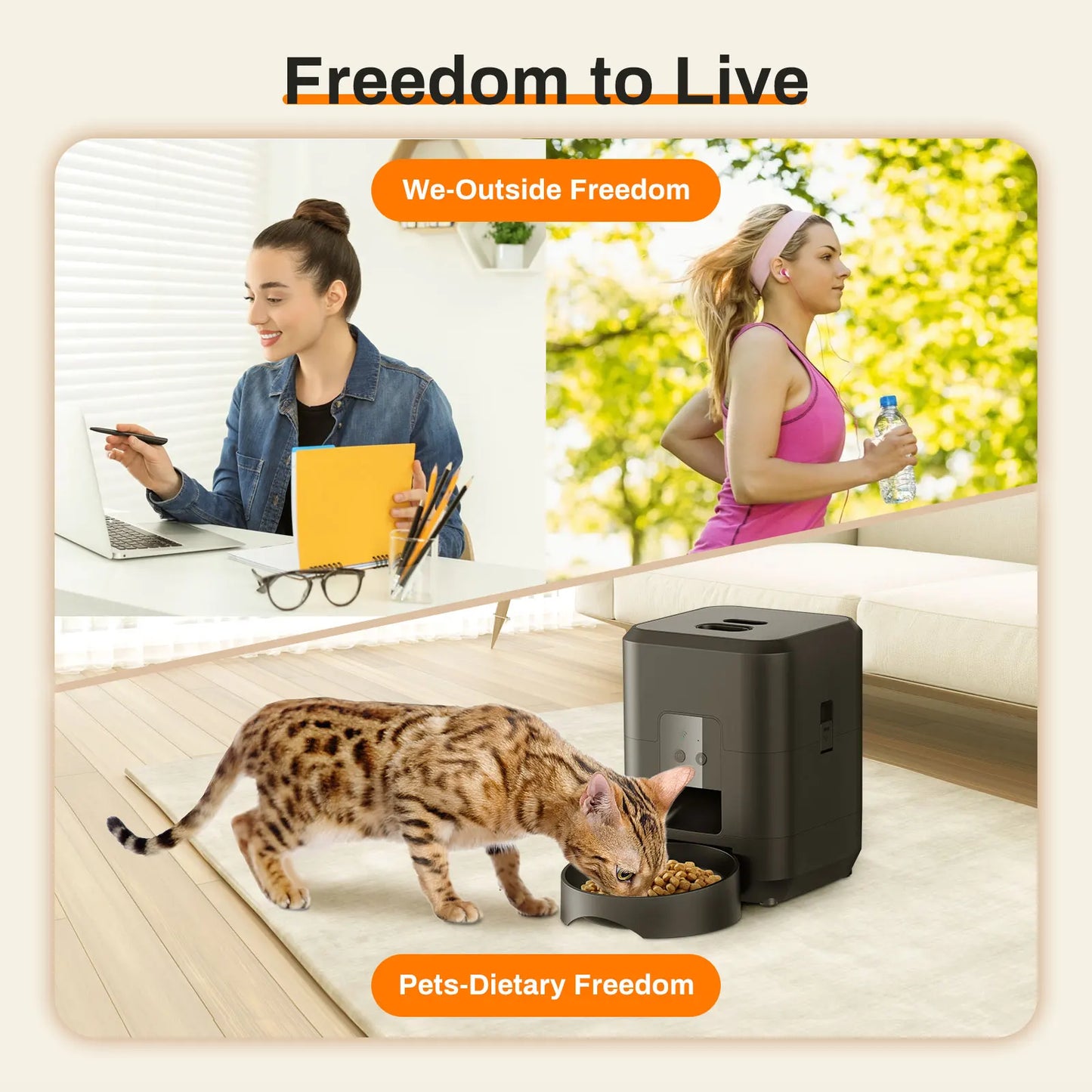 Smart Automatic Pet Feeder with Timed Portion Control