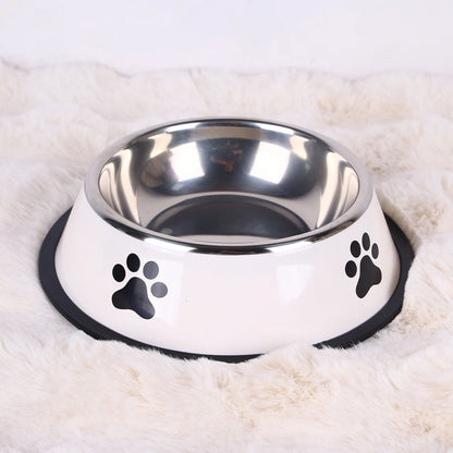 Stainless Steel Pet Food Bowl – Durable & Anti-Fall