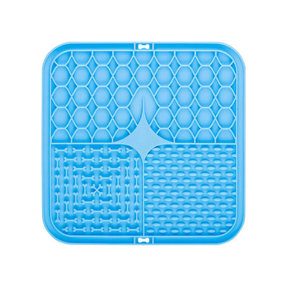 Silicone Pet Licking Pad – Slow Feeder with Suction Cup