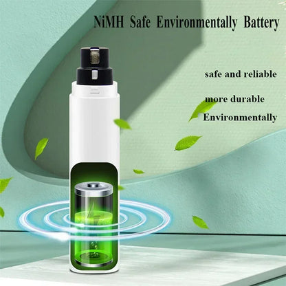 Electric Rechargeable Pet Nail Clipper – LED & Quiet Operation