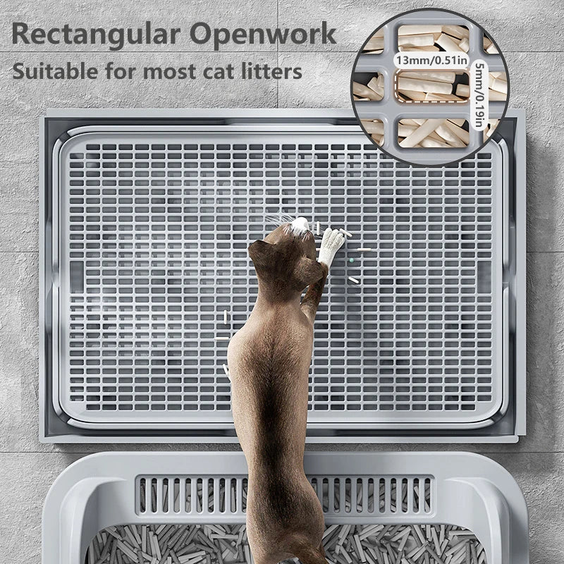 Waterproof Double-Layer Cat Litter Mat – Non-Slip & Easy Clean