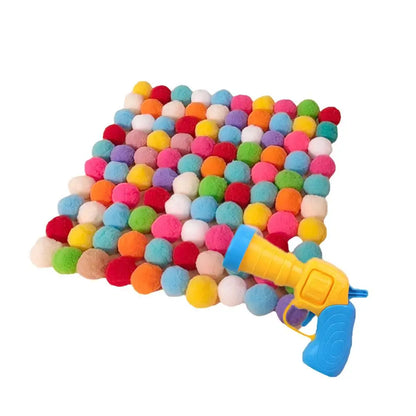 Interactive Cat Launcher Toy – Plush Ball Shooter