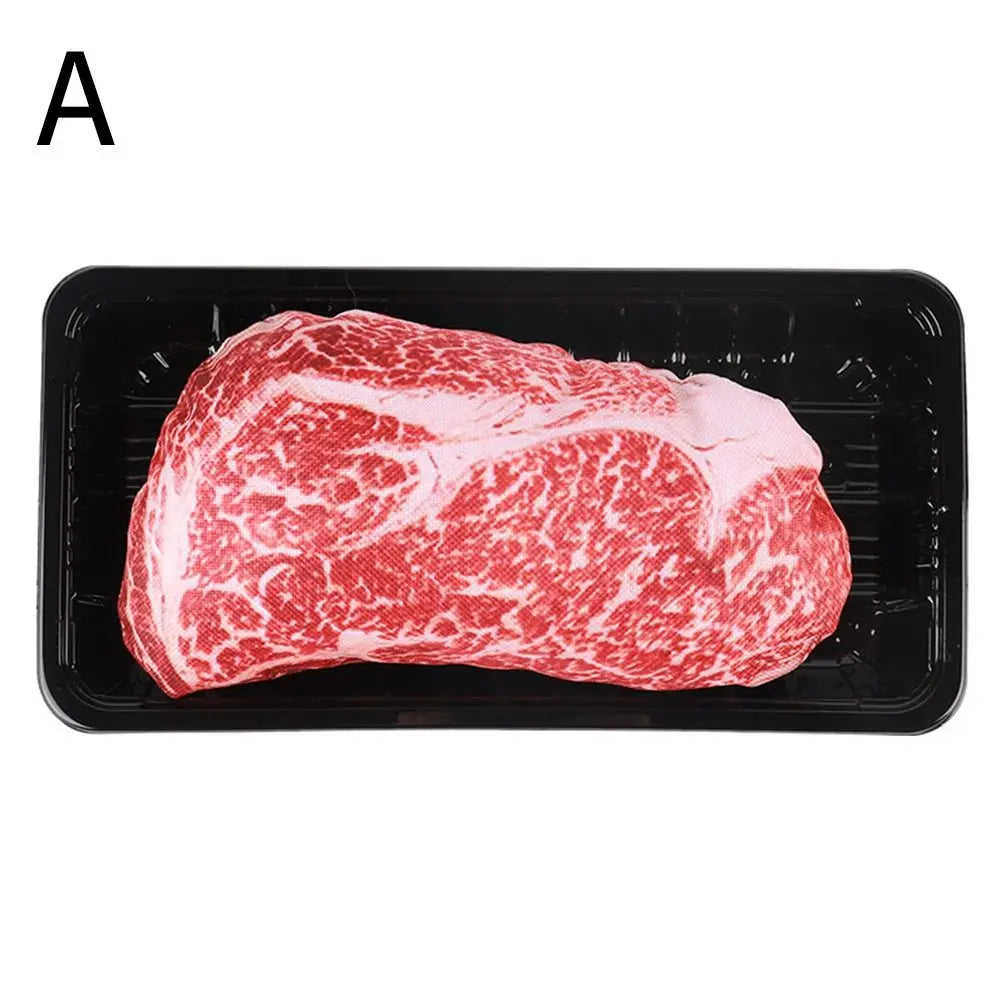 Simulation Squeaky Bone Dog Toy – Steak