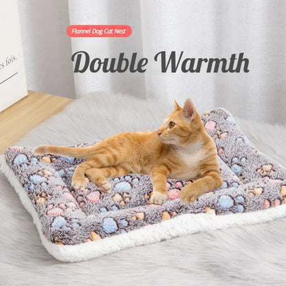 Double-Sided Plush Pet Mat – Cozy Bed & Blanket