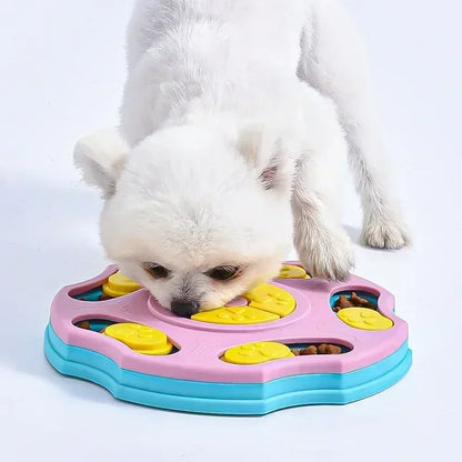 Interactive Dog & Cat Puzzle Feeder – Slow Eating Toy