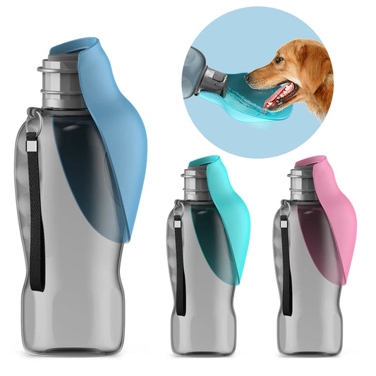 800ml Portable Dog Water Bottle – Travel Feeder