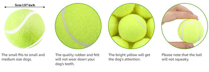 2-Inch Tennis Balls for Dogs – 12-Pack