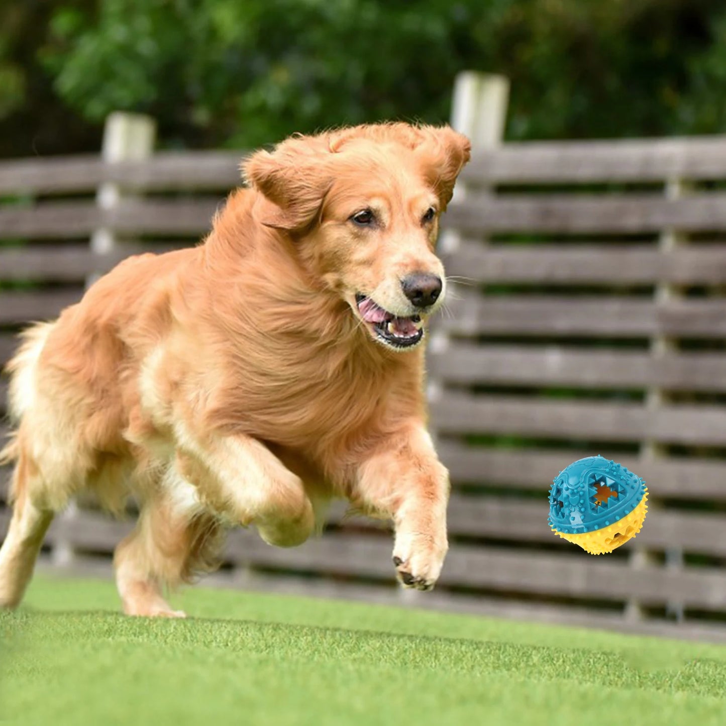Interactive Chew Ball Dog Toy – Teeth Cleaning & Food Dispensing