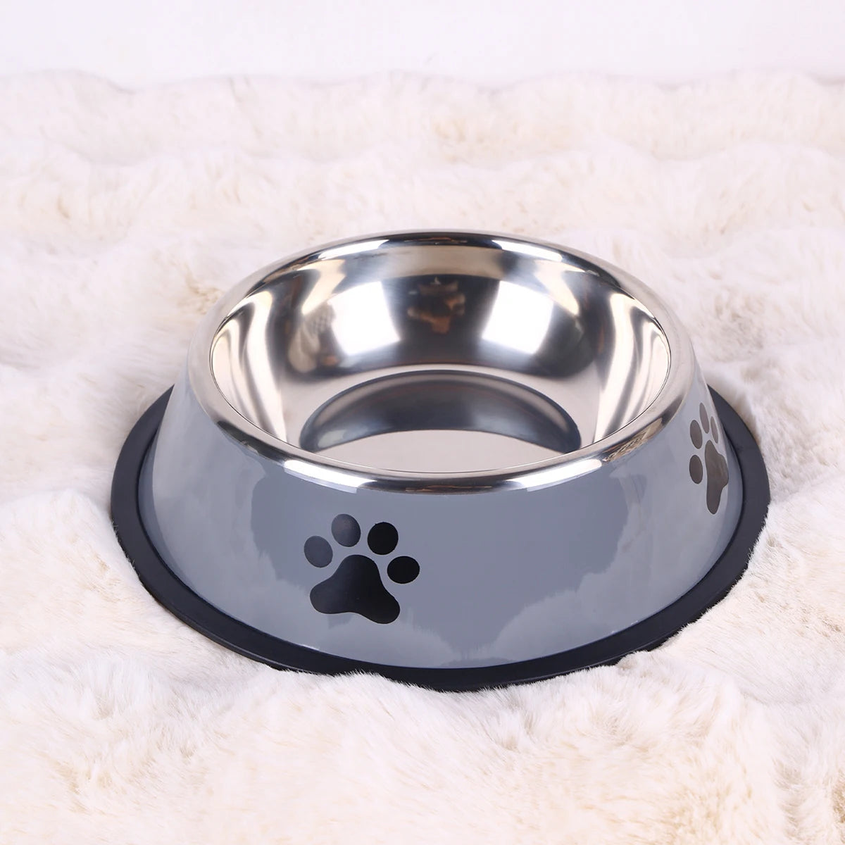 Stainless Steel Pet Food Bowl – Durable & Anti-Fall