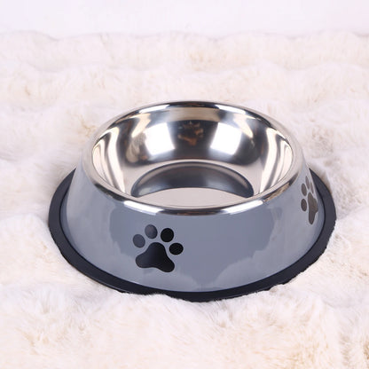 Stainless Steel Pet Food Bowl – Durable & Anti-Fall
