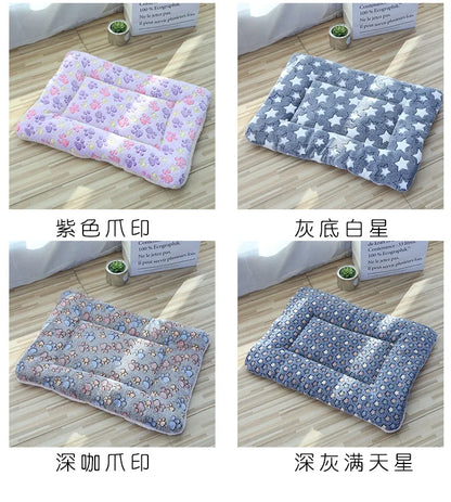 Double-Sided Plush Pet Mat – Cozy Bed & Blanket