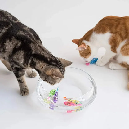 LED Robot Fish Cat Toy – Interactive Swimming Light-Up