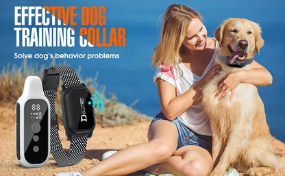 Digital Dog Training Collar – 800m Range, Waterproof & Recha