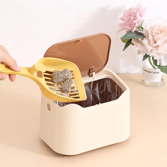 Portable Full-Cover Cat Litter Box – Removable Pan