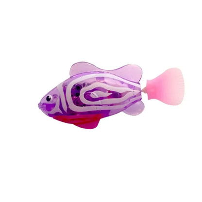 LED Robot Fish Cat Toy – Interactive Swimming Light-Up