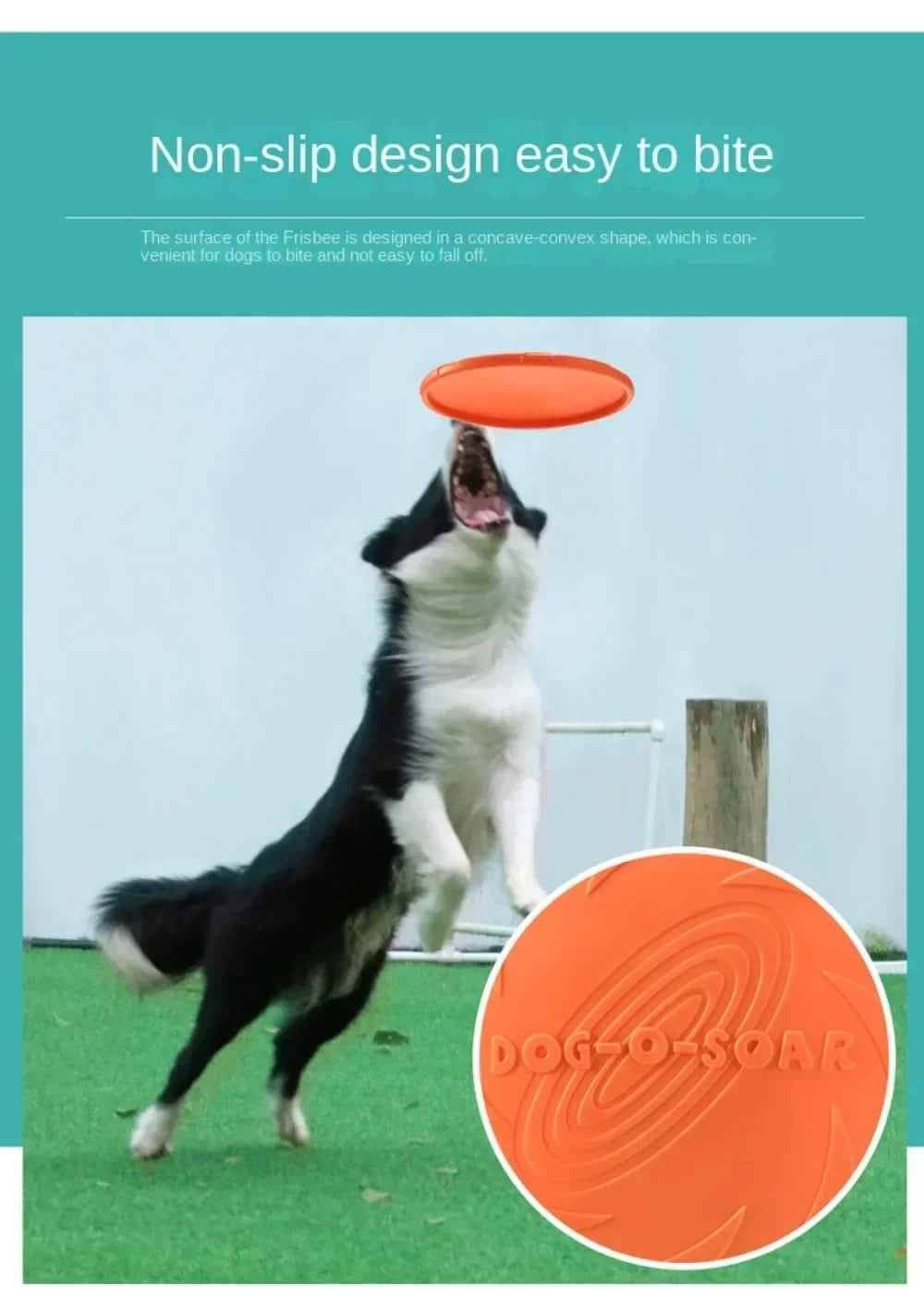 Multicolor Silicone Dog Frisbee – Interactive Flying Disc Toy
