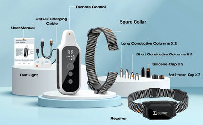 Digital Dog Training Collar – 800m Range, Waterproof & Recha