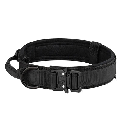 Tactical Nylon Dog Collar – Metal Buckle for Medium & Large Dogs