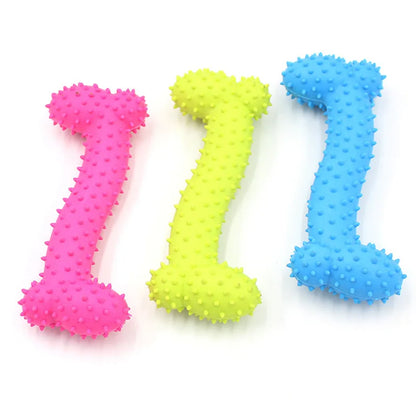 Small Dog Rubber Chew Toy – Teeth Cleaning & Training