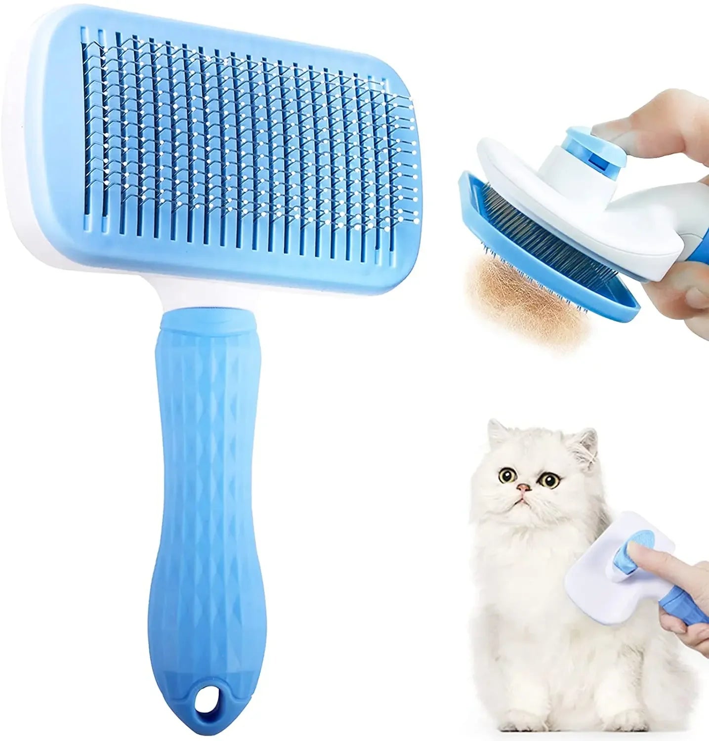 Long-Hair Pet Hair Remover Brush – Dog & Cat Grooming