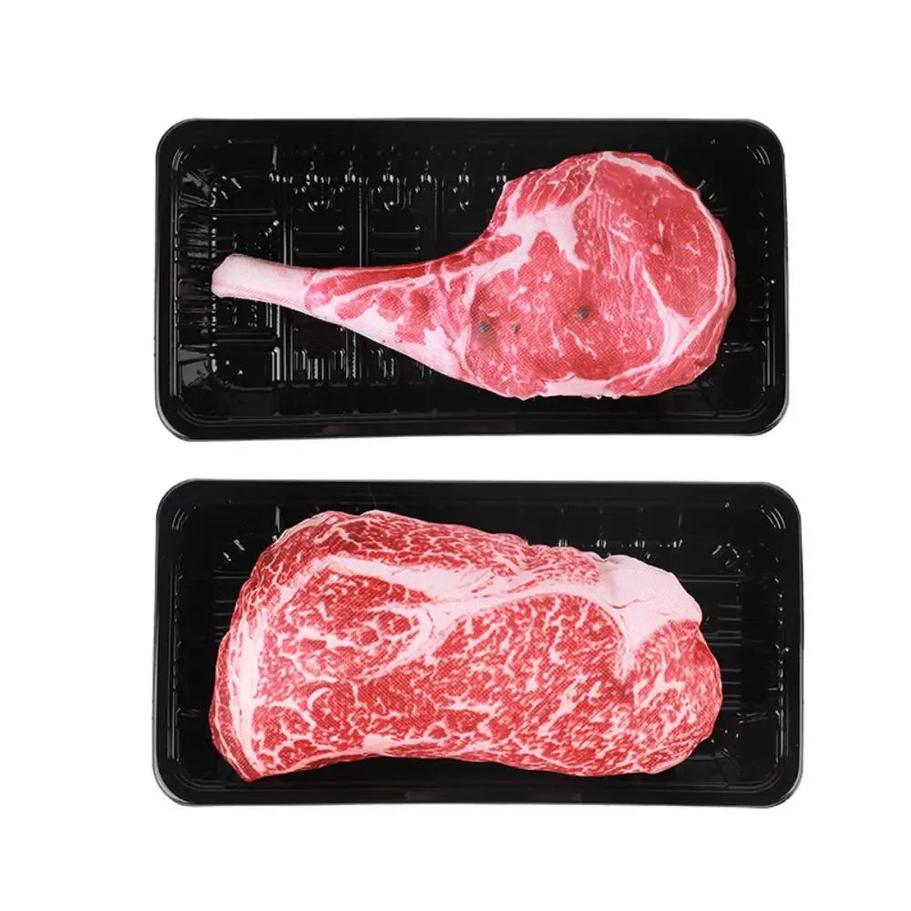 Simulation Squeaky Bone Dog Toy – Steak