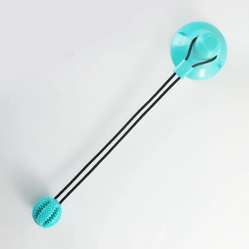 Interactive Suction Cup Dog Toy – Treat Dispensing & Sound Ball